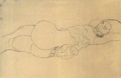 نصف شريط أفقي بواسطة غوستاف كليمت